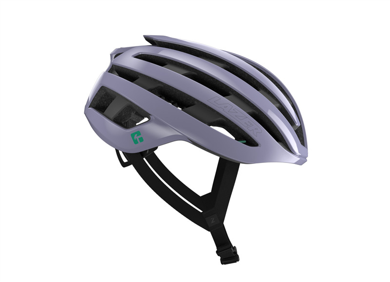 lazer british cycling helmet Z1 KinetiCore + Aeroshell two vents and internal air channels creating 8% more airflow over the head than wearing no helmet at all Z1 KINETICORE
